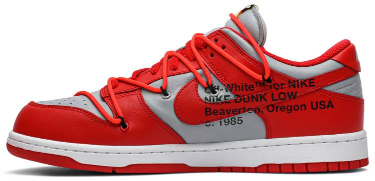 Off-White x Dunk Low  University Red  CT0856-600